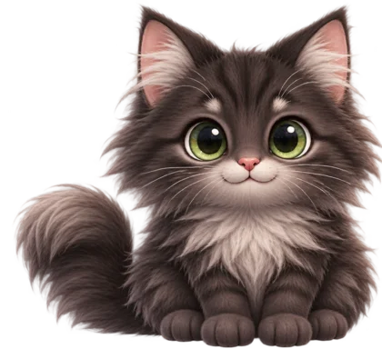 Charcoal kitten